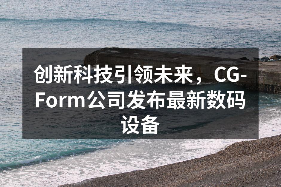 CG-Form最新数码设备发布会现场